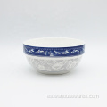 Venta al por mayor plato de cerámica plato de cena de porcelana blanca